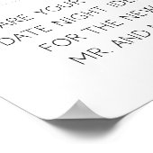 ベストデートアイデア ジャー ウェディングアドバイスサイン ポスター (角)