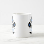 ベストドッグダッドの足跡 コーヒーマグカップ (中央)