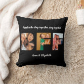 ベストフォトコラージュフレンド最高のBFFギフト引用文 クッション (ブランケット)