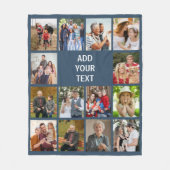ベストフォトブランケットのコラージュ フリースブランケット (正面)