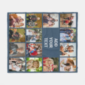 ベストフォトブランケットのコラージュ フリースブランケット (正面(横))