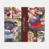 ベストフォトブランケット数々のコラージュ写真コラージュ フリースブランケット (正面(横))