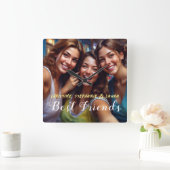 ベストフレンズセルフィー スクエア壁時計 (ホーム)