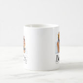 ベストフレンドのカスタム写真＆名前の記念品 コーヒーマグカップ (中央)
