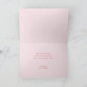 ベストフレンドのブライズメイドカード 招待状 (内部)