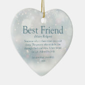 ベストフレンドの定義 冬の雪の結晶 セラミックオーナメント (右)