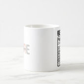 ベストフレンドの栄養成分表示 名前と特徴  コーヒーマグカップ (中央)
