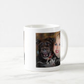 ベストフレンドの犬ママと犬の写真 コーヒーマグカップ (正面右)