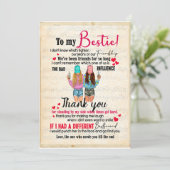 ベストフレンドへのプレゼント | ベストフレンドへの手紙 感謝 招待状 (スタンド正面)