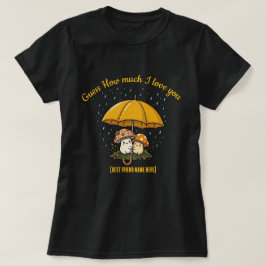 ベストフレンドデイシャツ: かわいいキノコの傘Tシャツ Tシャツ