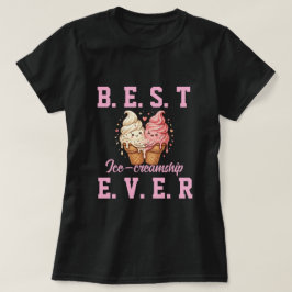 ベストフレンドデイTシャツ: かわいいアイスクリームベスティ Tシャツ