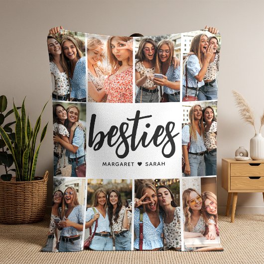 ベストフレンドフォトコラージュBff フリースブランケット