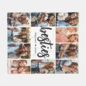 ベストフレンドフォトコラージュBff フリースブランケット (正面(横))