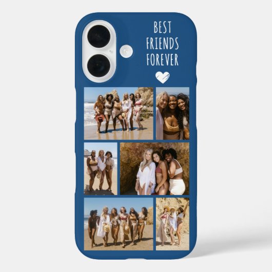 ベストフレンド6枚フォトブルー Case-Mate iPhoneケース (裏面)