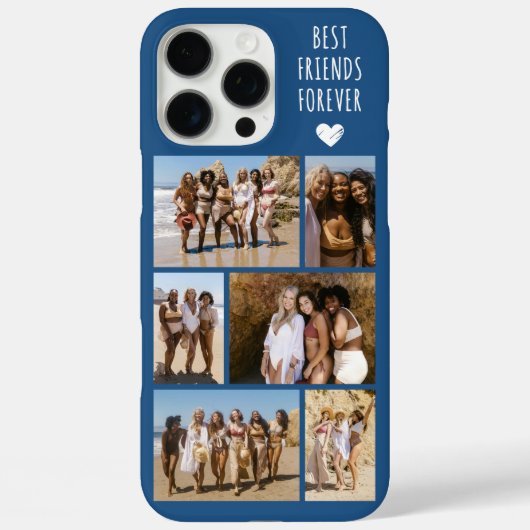 ベストフレンド6枚フォトブルー Case-Mate iPhoneケース (裏面)