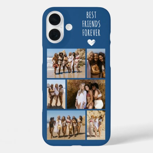 ベストフレンド6枚フォトブルー Case-Mate iPhoneケース (裏面)