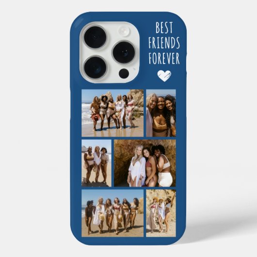 ベストフレンド6枚フォトブルー Case-Mate iPhoneケース (裏面)