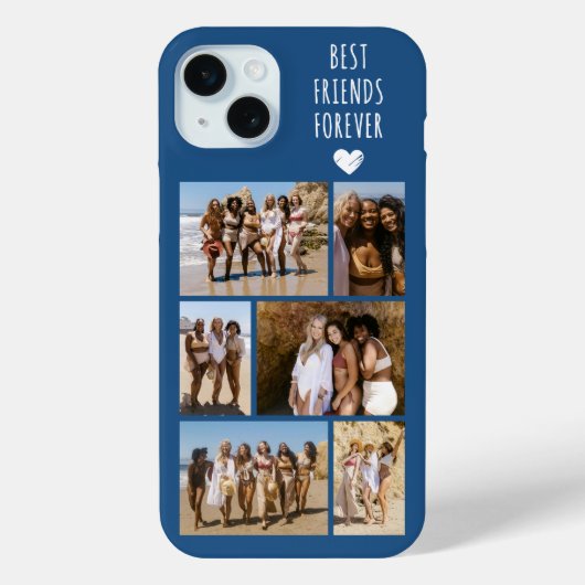 ベストフレンド6枚フォトブルー Case-Mate iPhoneケース (裏面)