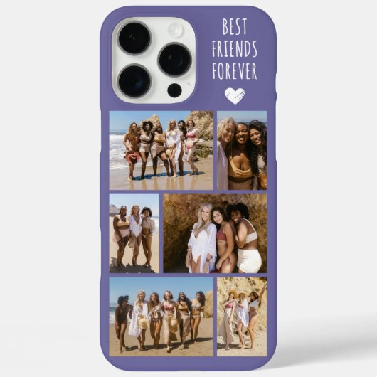 ベストフレンド6枚写真パープル Case-Mate iPhoneケース (裏面)