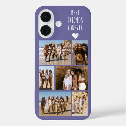 ベストフレンド6枚写真 パープル Case-Mate iPhoneケース (裏面)