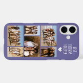 ベストフレンド6枚写真 パープル Case-Mate iPhoneケース (裏面 (横))
