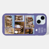 ベストフレンド6枚写真 パープル Case-Mate iPhoneケース (裏面 (横))