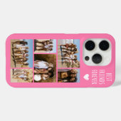 ベストフレンド6枚写真 ピンク Case-Mate iPhoneケース (裏面 (横))