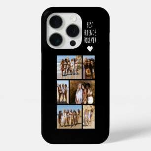 ベストフレンド6枚写真 ブラック iPhone 15 PROケース