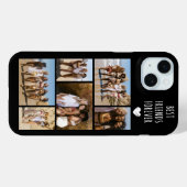 ベストフレンド6枚写真 ブラック Case-Mate iPhoneケース (裏面 (横))