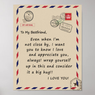 ベストフレンド・ギフト To My Bestfriend I Love You ポスター