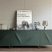 ベストフレンド・タイムズの新聞を擬人化ユニーク ポスター