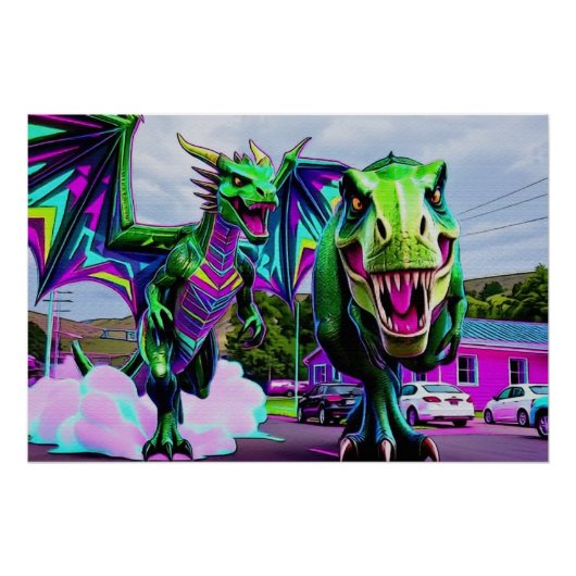 ベストフレンド - ドラゴンと恐竜の散歩 ポスター (正面)