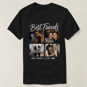 ベストフレンド フォトコラージュ4枚 Tシャツ