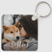ベストフレンド ママと犬の写真 キーホルダー (裏面)