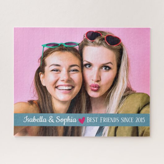 ベストフレンド 永遠の友情 フォトテンプレート BFF ジグソーパズル (横)