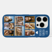 ベストフレンド 8枚フォト ブルー Case-Mate iPhoneケース (裏面 (横))
