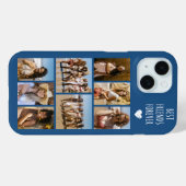 ベストフレンド 8枚フォト ブルー Case-Mate iPhoneケース (裏面 (横))