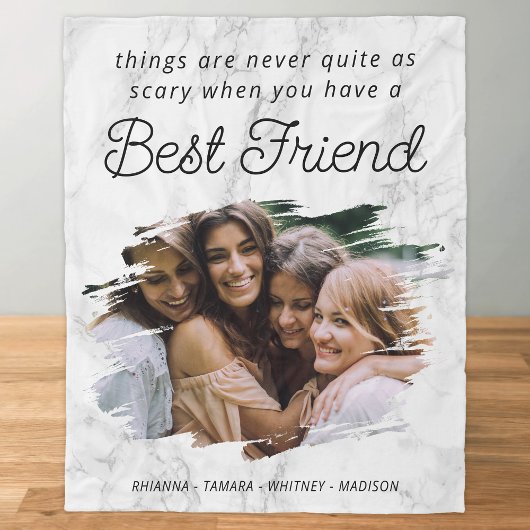 ベストフレンドBFF 写真 フリースブランケット