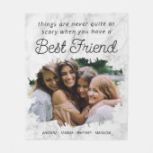 ベストフレンドBFF 写真 フリースブランケット (正面)