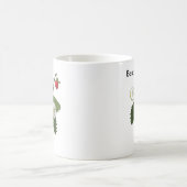ベストママ いちご 花 植物デザイン コーヒーマグカップ (中央)