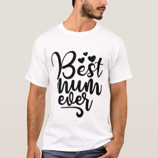 ベストマムエバーカットハート母の日Tシャツ Tシャツ
