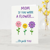 ベストマムフラワーピックカード カード (黄色い花)