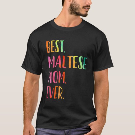 ベストマルチーズママ Tシャツ (正面)