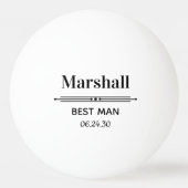 ベストマンへの特別なプレゼント 卓球ボール (正面)