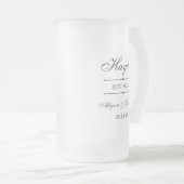 ベストマンへの特別な贈り物 フロストグラスビールジョッキ (正面右)