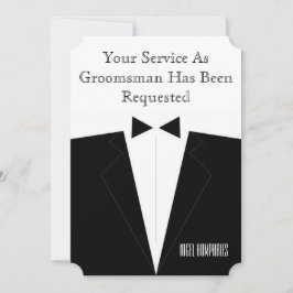 ベストマンまたはブライズメンの招待状 招待状