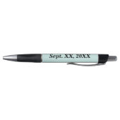 ベストマン名と結婚式の日付 ラバーグリップ ボールペン (底)