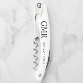 ベストマン用パーソナライズドウェイターの栓抜き ソムリエナイフ (正面)