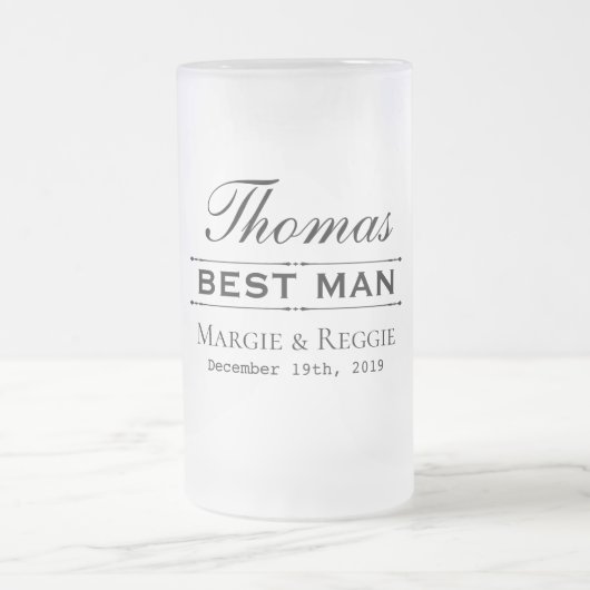ベストマン ウェディングパーティー フロスト マグ (470ml) (中央)