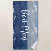 ベストマン オーシャン ウェーブ ビーチ タオル (正面)